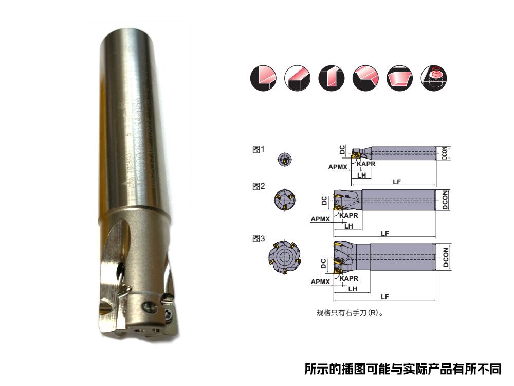 AOMT12方肩铣刀杆APXC3000R